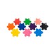 12 Colors Snowflake Shape Crayon Children Drawing Crayon Non-Toxic Art Supplies Gifts