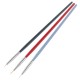 3PCS Oil Painting Brush Wood Handel Nylon Hair Hook Line Pen For Watercolor Acrylic Painting Art Tools