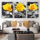 3Pcs/set Rose Canvas Painting Wall Decorative Print Art Pictures Unframed Wall Hanging Home Office Wall Decorations