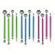 4 pcs 8 Heads Fondant Tools Decorating Pen Stainless Steel Head Balls Fondant Pen Sugar Craft Decorating Tools