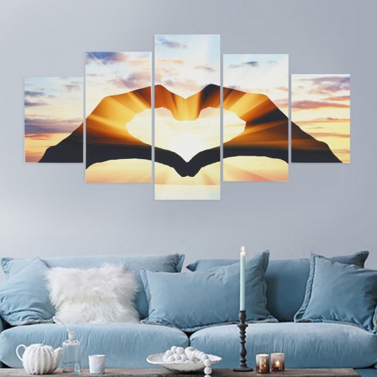 5 Pcs Wall Decorative Painting Couple Love Group Wall Decor Art Pictures Canvas Prints Home Office Hotel Decorations