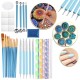 53Pcs Mandala Dotting Tools Set Rock Painting Kit Nail Art Craft Pen Paint Stencil Supplies Stone Mandala Arts Drawing Home Decor Activity