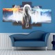 5PCS Angel Canvas Print Painting Modern Art Wall Picture Home Decor Decoration with Framed for Home Office