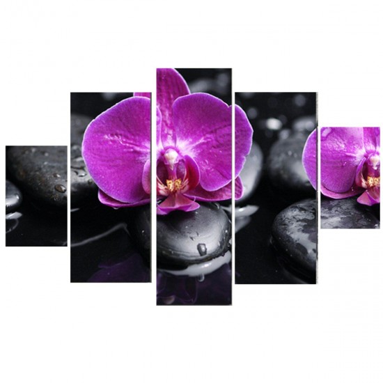 5Pcs DIY Modern Abstract Flowers Canvas Print Painting Picture Wall Art Home Decoration Wallpaper