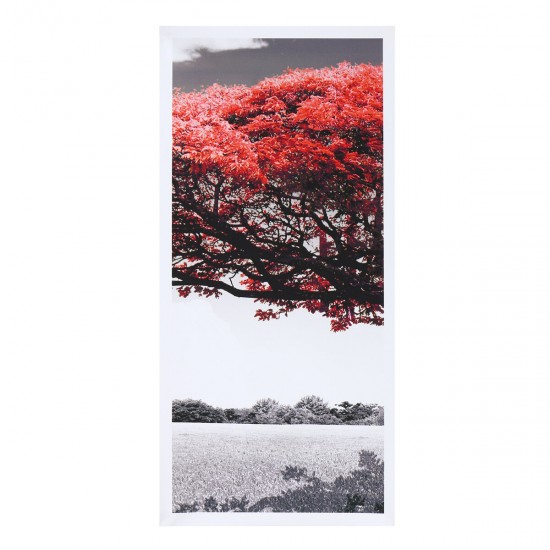 5Pcs Red Tree Canvas Paintings Wall Decorative Print Art Pictures Unframed Wall Hanging Home Office Decorations