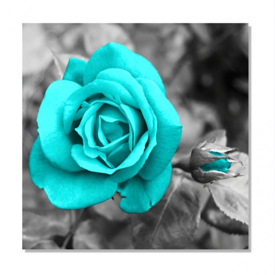 Blue Rose Canvas Painting Wall Decorative Print Art Pictures Unframed Wall Hanging Home Office Wall Decorations