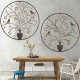 Brown Tree of Life Wall Hanging Art Picture Metal Iron Sculpture BIG 62cm Wall Decorative Art Kit Garden Home Office Decors