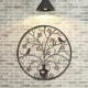 Brown Tree of Life Wall Hanging Art Picture Metal Iron Sculpture BIG 62cm Wall Decorative Art Kit Garden Home Office Decors