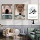 Canvas Painting Islamic Quote Wall Art Poster Hassan II Mosque Sabr Bismillah Print Arab Decoration Picture Unframed