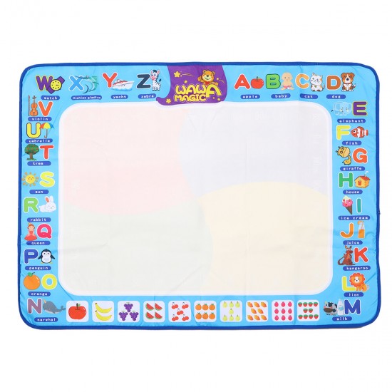 Children Water Drawing Mat Magic Doodle Painting Cloth Reusable Water Doodle Coloring Aqua Writing Mat Portable Developmental Toy Kids Gift