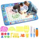 Children Water Drawing Mat Magic Doodle Painting Cloth Reusable Water Doodle Coloring Aqua Writing Mat Portable Developmental Toy Kids Gift