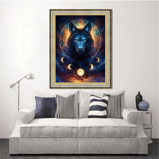 DIY Diamond Painting Animal Wolf 5D Full Diamond Art Craft Kit Handmade Wall Decorations Gifts for Kids Adult