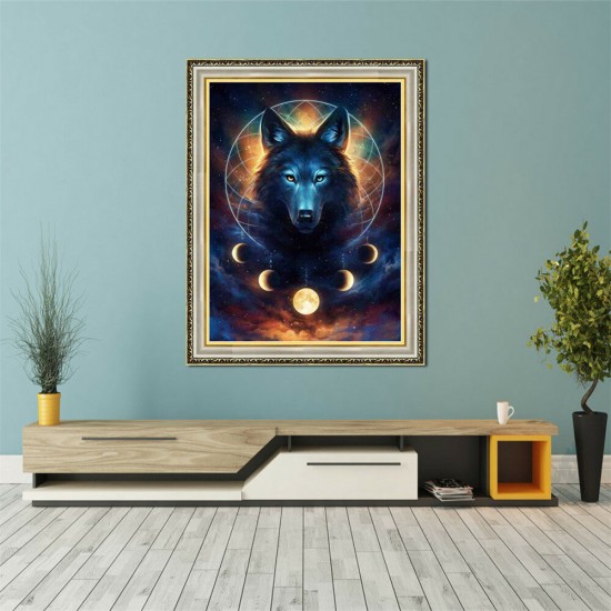 DIY Diamond Painting Animal Wolf 5D Full Diamond Art Craft Kit Handmade Wall Decorations Gifts for Kids Adult