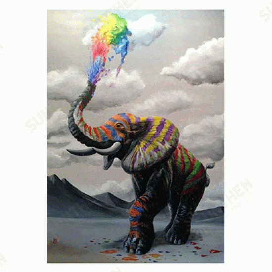 DIY Diamond Painting Round Elephant Diamond Embroidery Sale Animals Series Diamond Art Home Wall Decorations Gifts for Kids Adult