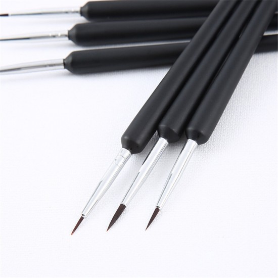 A6096 Nylon Painting Brush Set Line Drawing Pen Watercolor Acrylic Painting Brush 6Pcs Set For Beginner Professional