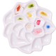 Watercolor Palette Imitated Porcelain Multi-Shape Professional Color Palette Portable Painting Tool For Pro Painter Beginner