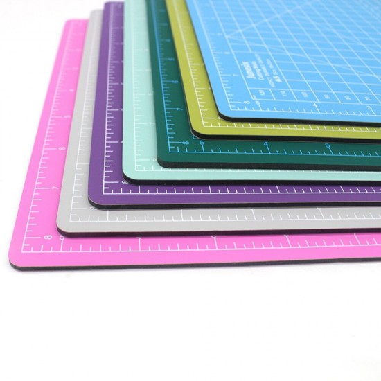 A5 Cutting Map Manual Model Cutting Pad Paper Cutting Pad Manual DIY Tool Cutting Board Durable PVC Craft Card for Student Home Office