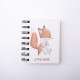 Kawaii Cute Animal Cartoon Rollover Coil Carry Mini Portable Notebook Pocket Notepad School Office Stationery Supplies for students