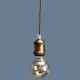 E26/E27 Retro Edison Copper Ceiling Pendent Light Base Bulb Cord Grip Holder Socket AC 110V-220V