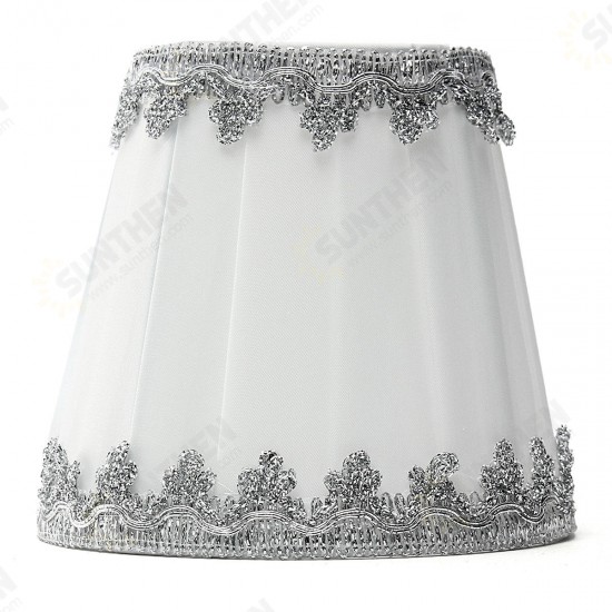 Fabric Chandelier Lampshade Holder Clip on Sconce Bedroom Beside Bed Lamp Hanging Light