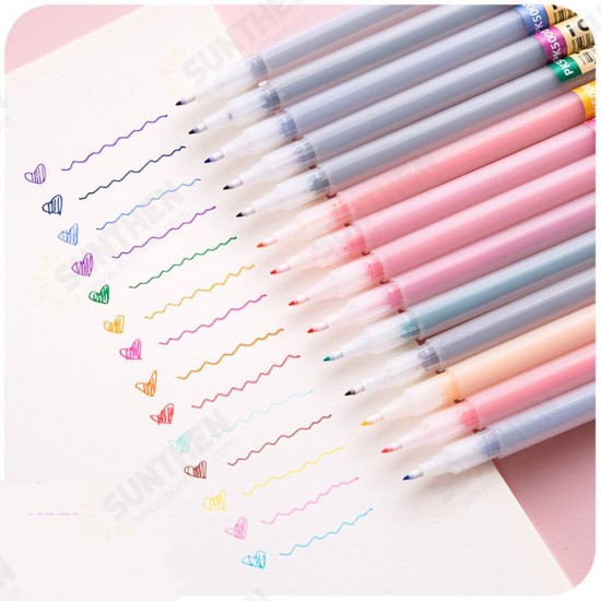 12/24/36 Colors Watercolor Pen Painting Hand Pen Gel Pen 0.3mm Art Pen Set Office School Supplies