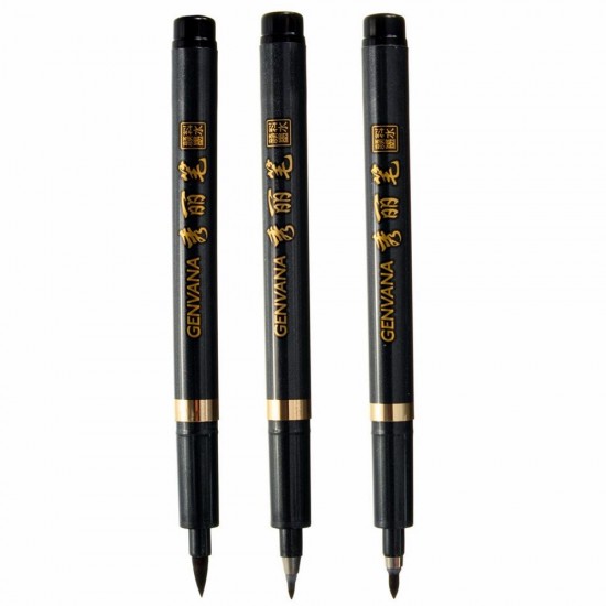 1Pcs Soft Brush Head Chinese Calligraphy Pen Writing Art Script Painting Brush Pen L/M/S Three Size