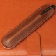 6.1 inch x 1.45 inch Retro Leather Fountain Pen Case Cover Pencil Holder Sleeve Case Pouch