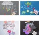 6/12Pcs Water Soluble Dust-free Chalk Set Strong Solid No Dust Erasable Chalk Blackboard Whiteboard Wall Paper Pen