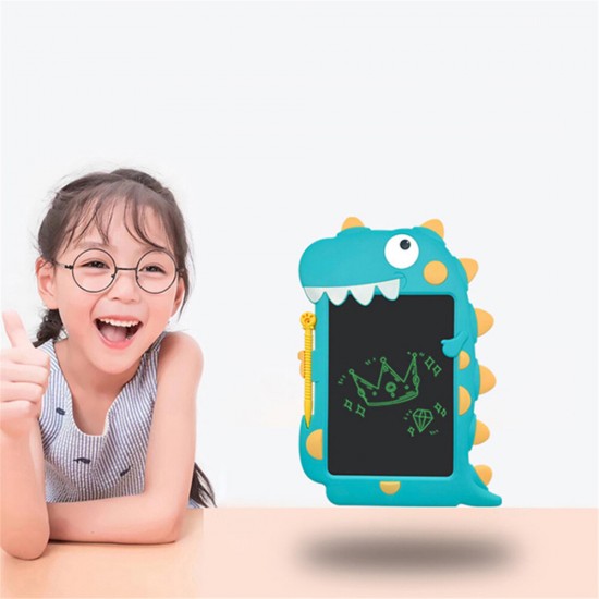 LCD Writing Tablet Monochrome Green Handwriting Eye Protection for Kids Birthday Gift Environmentally Friendly Doodle Board New Dinosaur Drawing Pad for Girl Boys