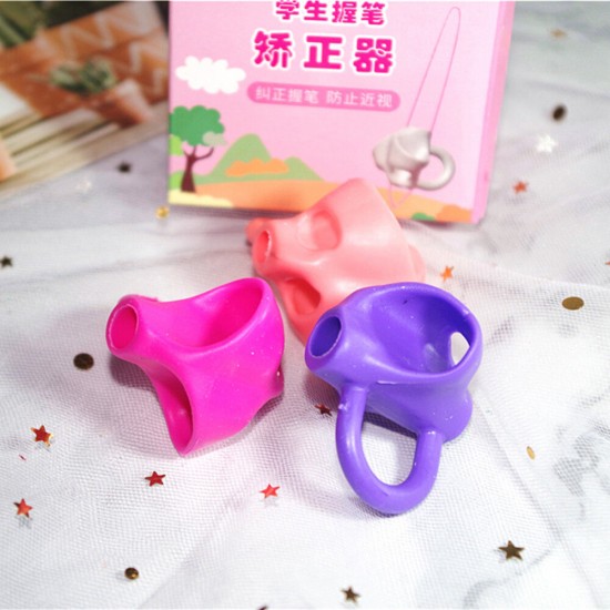 Children Three Fingers Correction Tool Pen Holder Pencil Grip Writing Kids Beginner Posture Correction for Primary Student School