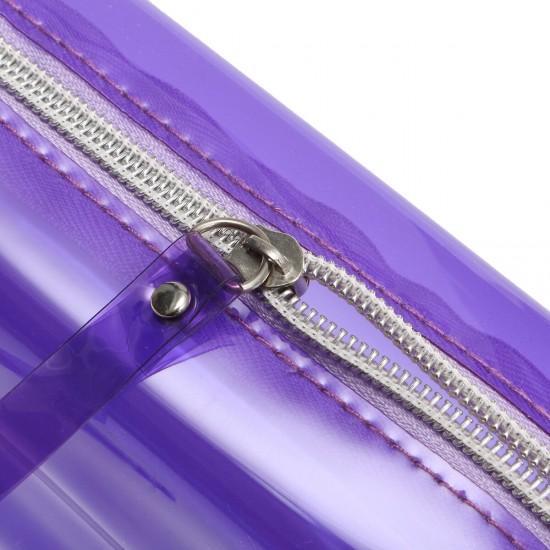 Clear Cosmetic Bags Pouch Zipper Toiletry Multifunctional Plastic PP Bag Lady Makeup Case L Size