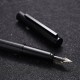 H1 Metal Fountain Aluminum Alloy Beautiful Black-golden Nib EF/F 0.4/0.5mm Size Writing Ink Pen for Business Office