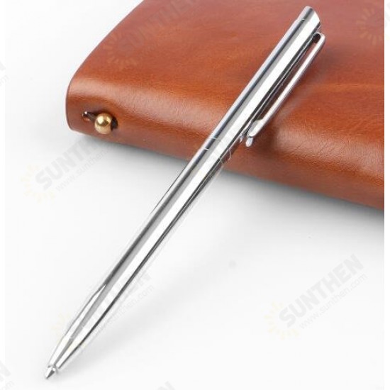 Pen Rotating Metal Ballpoint Stainless Steel Ball Pen Steel Pen Commercial Stationery School Office Supplies