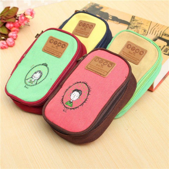 Pencil Bags Pen Case Storage Tool Stationery School Student Cosmetics Pouch