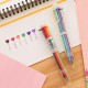 SM-6 Korean Creative Cute Cartoon Multicolor 6-in-1 Colors Press Ballpoint Pen Writing Ink Pen Office School Stationery Supplies