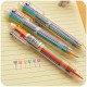 SM-6 Korean Creative Cute Cartoon Multicolor 6-in-1 Colors Press Ballpoint Pen Writing Ink Pen Office School Stationery Supplies