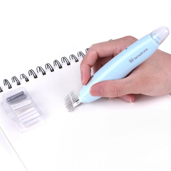 Tenwin MS8305 Electric Eraser Power-saving Automatic Rotating Electric Eraser Sketching Drawing Eraser Stationery Painting Supplies