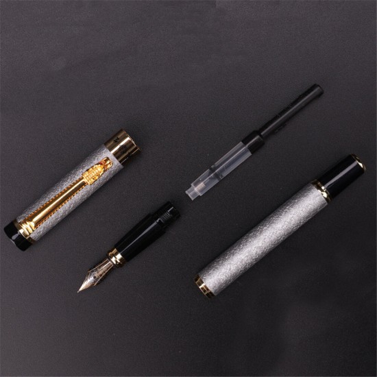 1116 Metal Fountain Pen 0.5MM Dragon Head Pen Business Office Signature Pen Student Calligraphy Pen