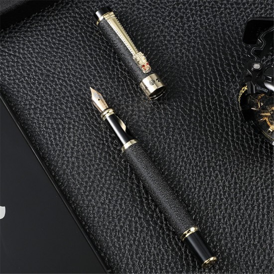 1116 Metal Fountain Pen 0.5MM Dragon Head Pen Business Office Signature Pen Student Calligraphy Pen