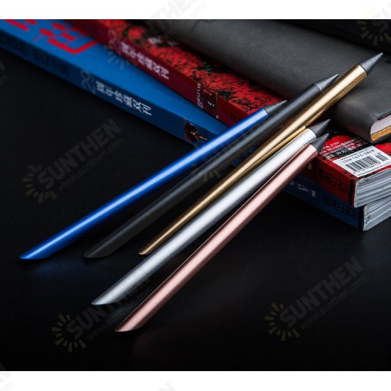 ZKE0220 Full Metal No Ink Fountain Pen Luxury Eternal Pen Gift Box Inkless Pen Beta Pens Writing Stationery Office School Supplies