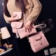 4PCS/ Set Women PU Leather Large Capacity Crossbody Bag Purse Handbag Card Holder