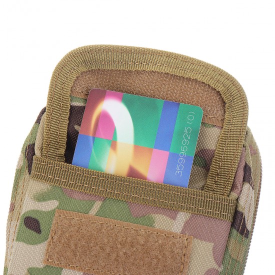 6 Inch Tactical Molle Pouch Waist Bag Phone Bag For Outdoor Sports Hiking Climbing