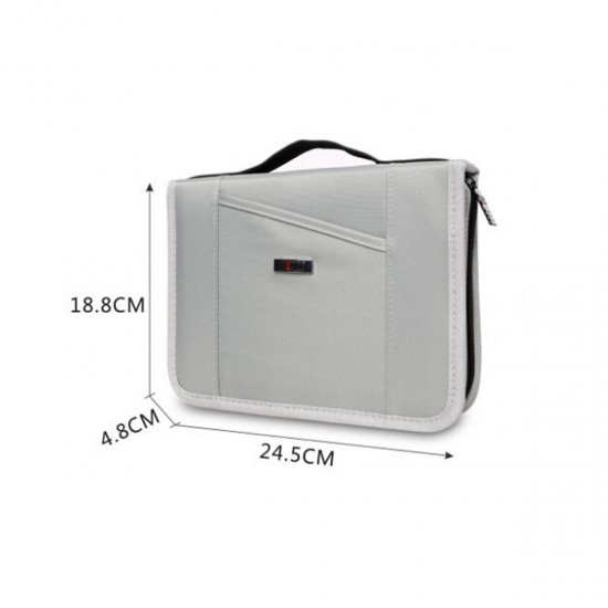 DSK-T Large Capacity Power Bank Flash Driver SD Card USB Cable Earphone U Disk Digital Devices Organizer Storage Bag