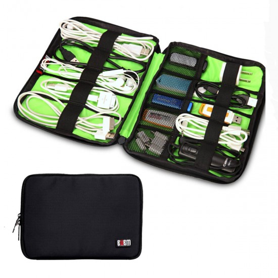 Large Capacity Flash Driver SD Card USB Cable Earphone U Disk Digital Devices Organizer Storage Bag