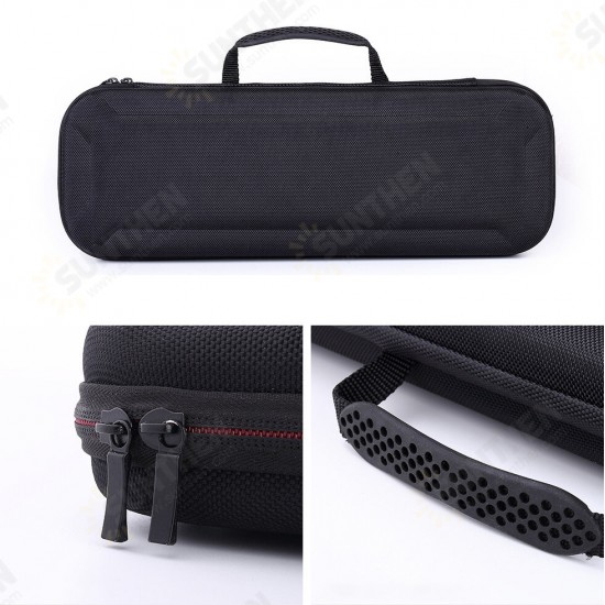 41*15*5.5cm Portable Oximeter Blood Glucose Meter Set Storage Box Dual Zipper Anti-slip Rubber Handle EVA Storage Bag