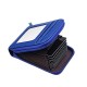 KB09 Portable RFID Anti-scan Genuine Leather 12 Card Slots Coins Bag Wallet Credit Lock ID Card Holder