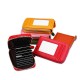 KB09 Portable RFID Anti-scan Genuine Leather 12 Card Slots Coins Bag Wallet Credit Lock ID Card Holder