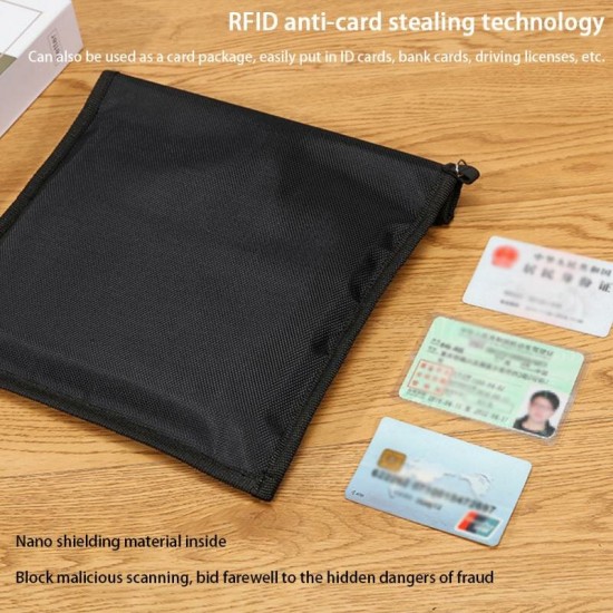 Oxford Cloth Signal Blocking Radiation Protection Phone/ Tablet/ Macbook Storage Faraday Bag