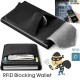Slim RFID Blocking Credit Card Holder Metal Wallet Men Money Clip Case