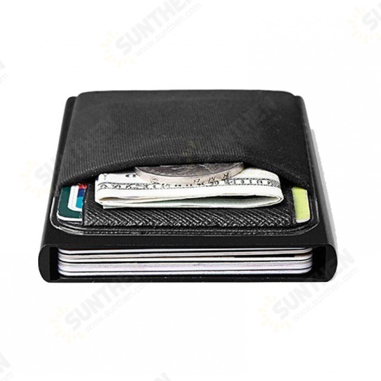 Slim RFID Blocking Credit Card Holder Metal Wallet Men Money Clip Case